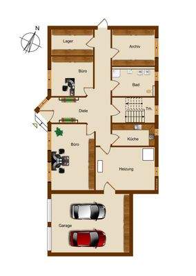 Erdgeschoss Grundriss