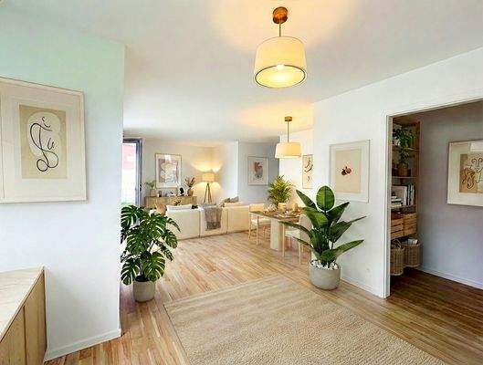 Wohn-Essbereich - visualisiert