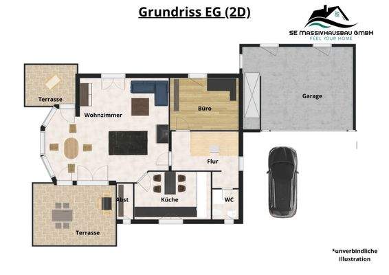 Grundriss EG 2D