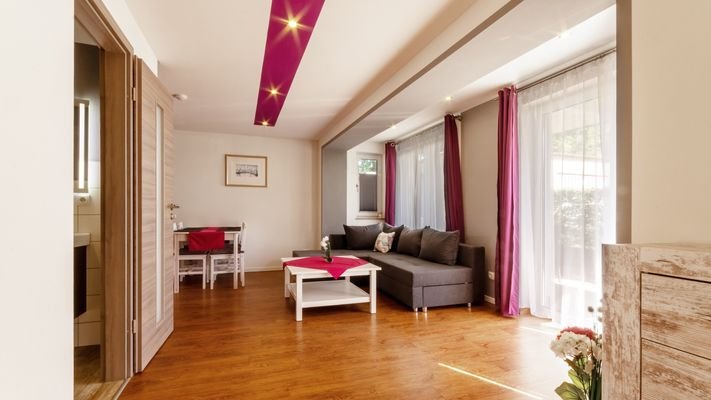 Das gemütliche Wohnzimmer der Fewo1