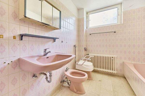 Badezimmer im Bungalow