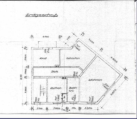 Grundriss Vorderhaus 1 -  Hochparterre