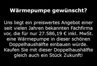 Angebot  Wärmepumpe
