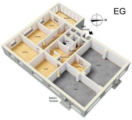 Nr. 14 Grundriss EG 3D