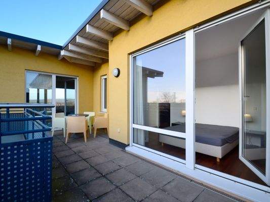 Großzügige Dachterrasse...