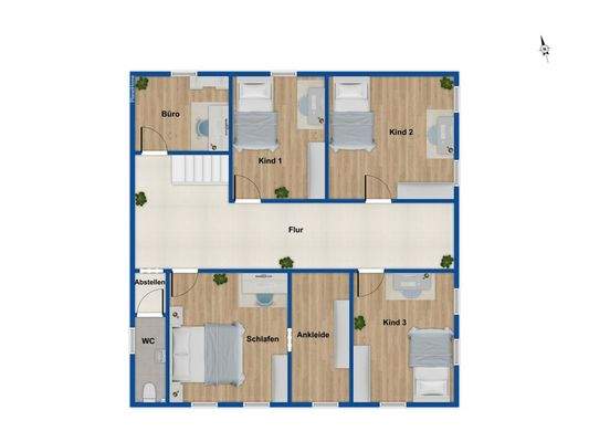 Grundriss Obergeschoss