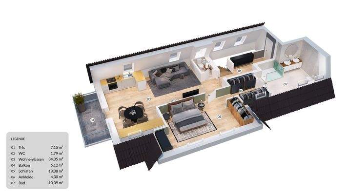 Visualisierung Wohnung 13