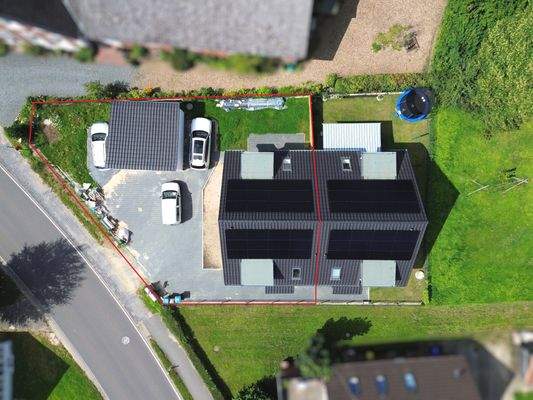 Ca. 300 m² Grundstücksfläche