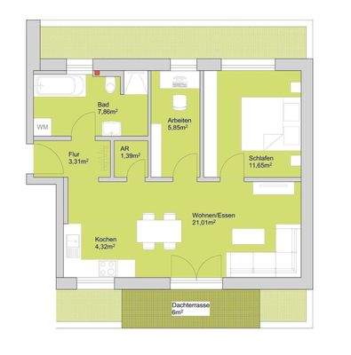 Penthouse ETW 7 - 2,5 ZW 