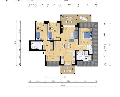 Dachgeschoss Grundriss