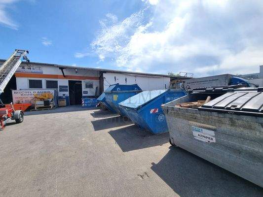 Ansicht 2 Zufahrt + Außenfläche Lagerhalle