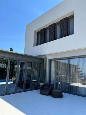 Kreta, Plaka Elounda: Luxuriöse Villa mit 6 Schlafzimmern und Blick auf die Insel Spinalonga