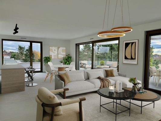 Wohn- / Ess- / Küchenbereich