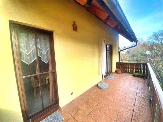 Balkon  mit Blick Richtung Osten