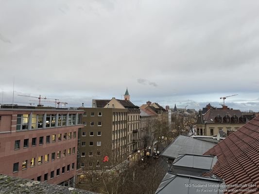 Straßenansicht von Oben 