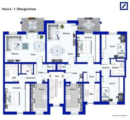 Grundriss Haus 6 - 1OG
