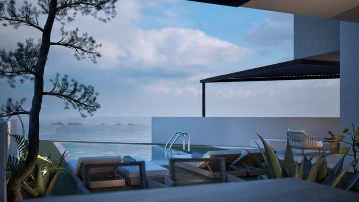 Kreta, Sisi: Villa direkt am Meer mit freiem Blick zu verkaufen