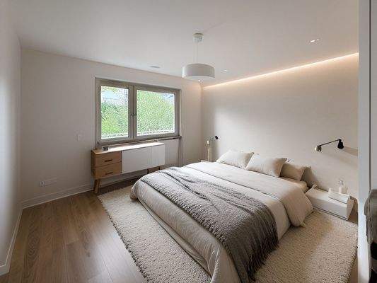 Schlafzimmer KI Wohnbeispiel