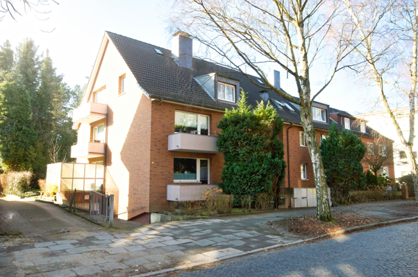 Giebelansicht des Hauses