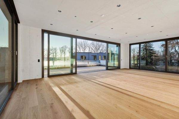 Exklusives Neubau Penthouse mit Seeblick und direkt am Ufer des Tegeler See - Wohnbereich