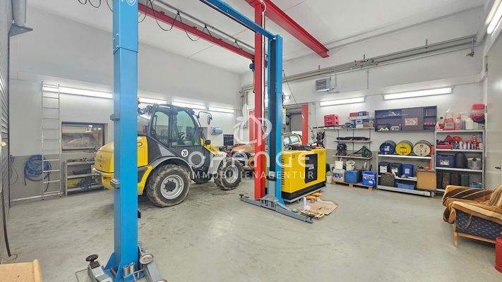 NG 3: Werkstatt m. Hebebühne & Kran + FBH