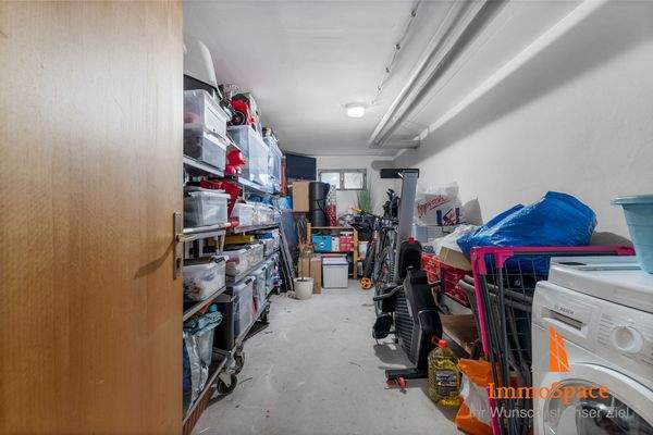 Blick in das Kellerabteil