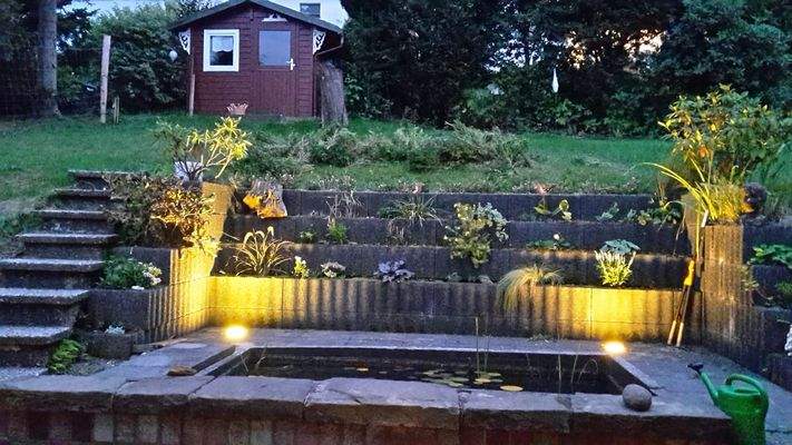 Terrasse Abendbeleuchtung