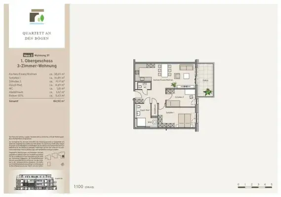 Haus 3 - Wohnung 37 - Kaufpreis 409.900 €