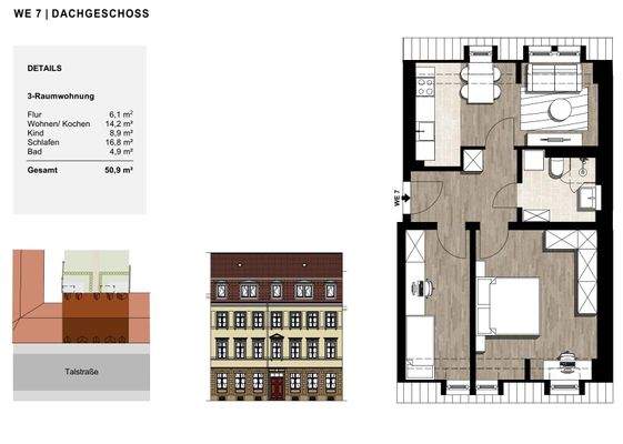 Grundriss WE 07 Talstraße 16