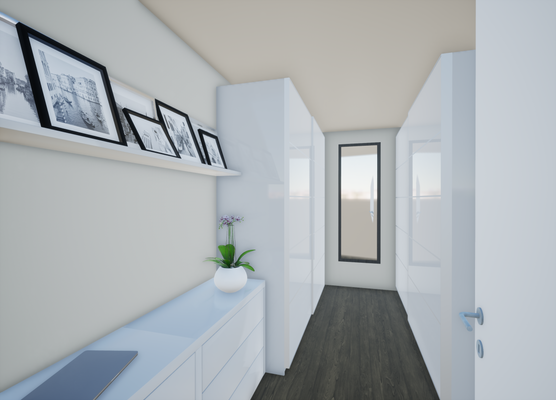 Visualisierung / Wohnbeispiel Ankleide