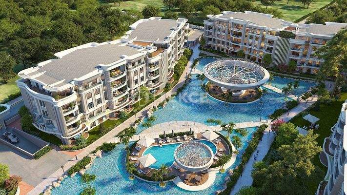 Apartments in a Complex with a Landscaped Garden in Kocaeli
