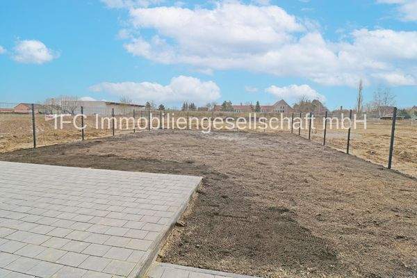 Blick auf das Grundstück