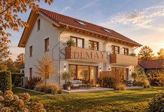 Visualisierung Neubau Doppelhaus 1