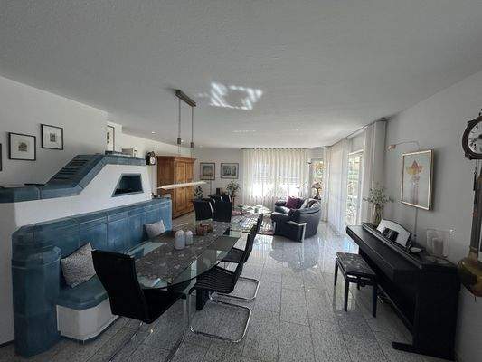 Wohnzimmer mit Kaminofen