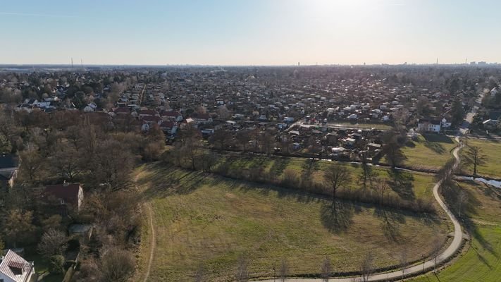 Blick Richtung Berlin Mitte über Hönow 