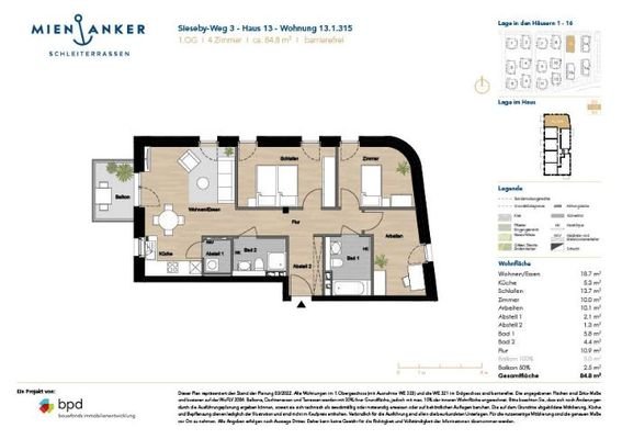 Grundriss WE 275