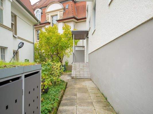 Zugang zum Wohnhaus