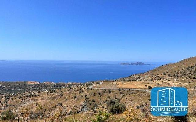 Kreta, Melambes: Grundstück mit herrlichem Meerblick auf das Libysche Meer zu verkaufen