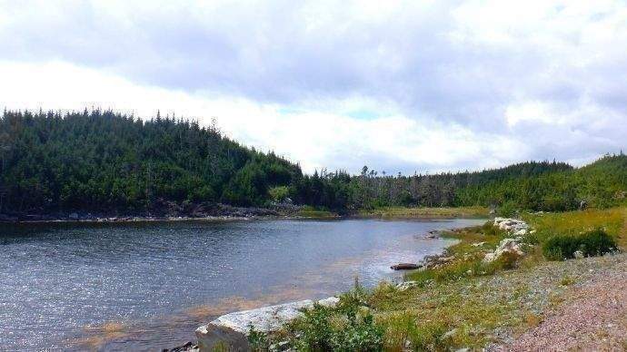 Blick in die kleine, angrenzende Bucht 