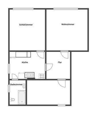Grundriss Haus 1 WHG2