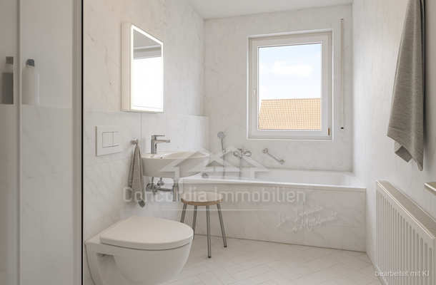 Bad mit Wann und separater Dusche