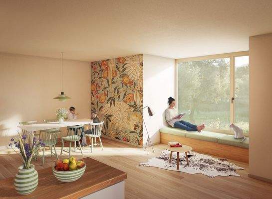 Innenvisualisierung Wohnzimmer