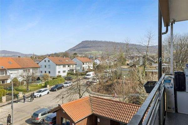Balkon Ausblick Eingangsseite