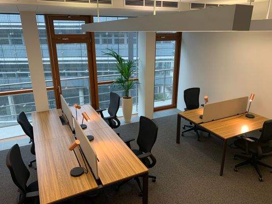 Möbliertes Büro mit 8 Arbeitsplätzen