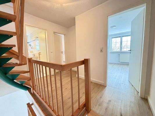 Obergeschoss/ Blick zu den Schlafzimmern