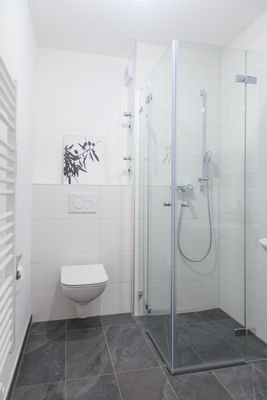 Blick ins Badezimmer