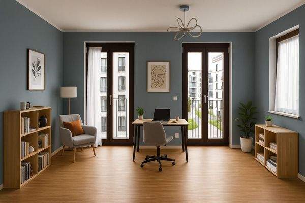 Arbeitszimmer Visualisierung