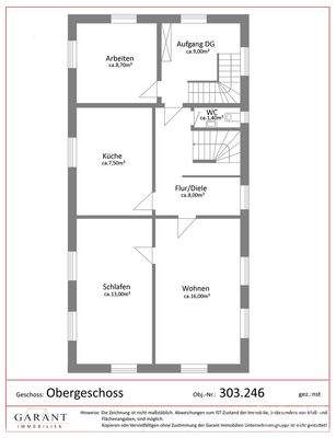 Grundriss  Obergeschoss