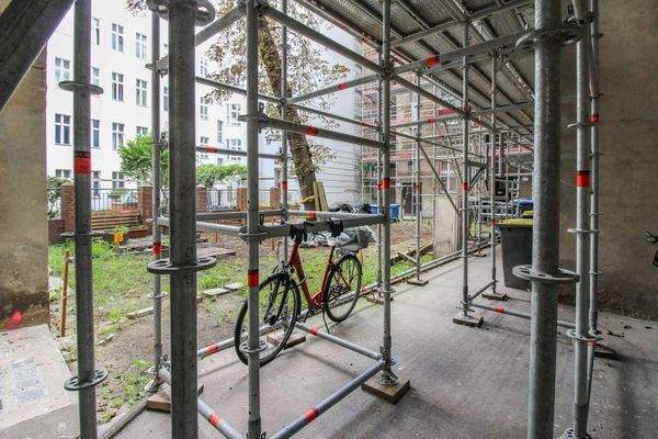 Fassadenarbeiten Innenhof