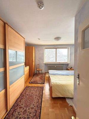 Blick ins Schlafzimmer